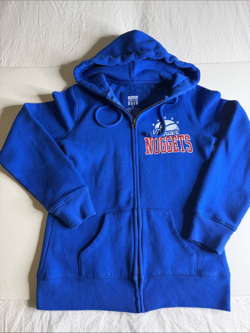 Women's Full Zip Denver Nuggets Hoodie Size Small